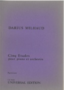 Cinq Etudes : Pour Piano Et Orchestre.