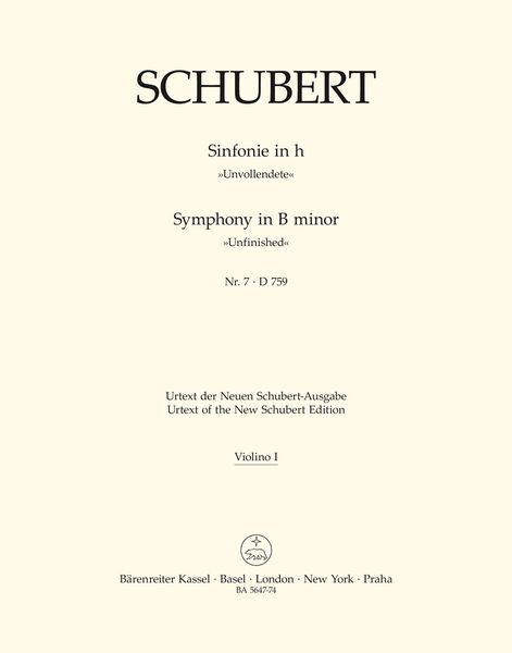 Symphony No. 7 In B Minor, D. 759.