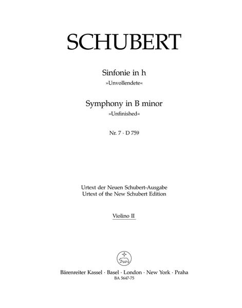 Symphony No. 7 In B Minor, D. 759.