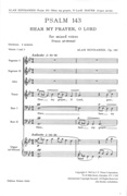 Hear My Prayer, O Lord, Op. 149 : For SSATBB Choir (Organ Or Piano Ad Lib.).