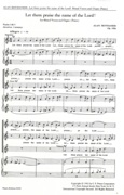 Let Them Praise The Name Of The Lord, Op. 160a : For SATB Chorus and Organ Or Piano.