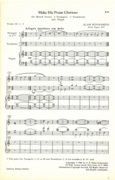 Make His Glorious Praise, Op. 105 No. 4 : For SATB Chorus, 2 Trumpets, 2 Trombones & Organ Or Piano.