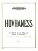 Mazart Nman Rehani (Thy Hair Is Like Basil Leaf), Op. 38 : For Solo Piano.