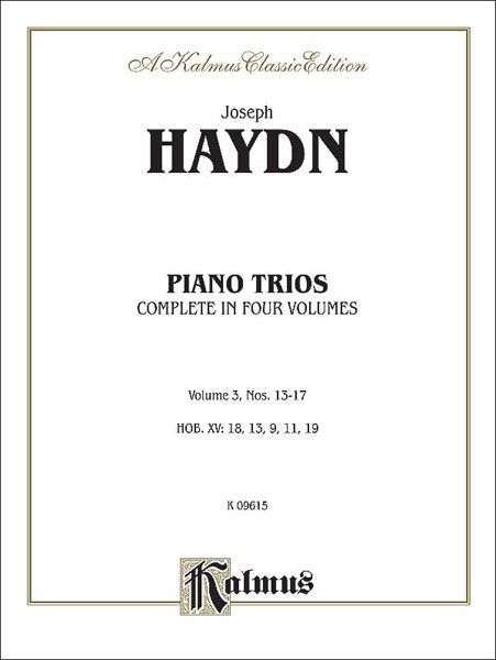 Piano Trios, Vol. 3 : Nos. 13-17.