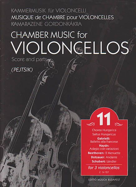 Chamber Music For Violoncellos, Vol. 11 : For 3 Violoncellos / edited by Arpad Pejtsik.