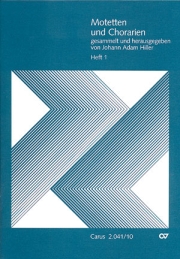 Motetten und Chorarien : Gesammelt und herausgegeben von Johann Adam Hiller - Heft 1.