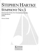 Symphony No. 3 : For Countertenor, 2 Tenors, Baritone and Orchestra (2003).