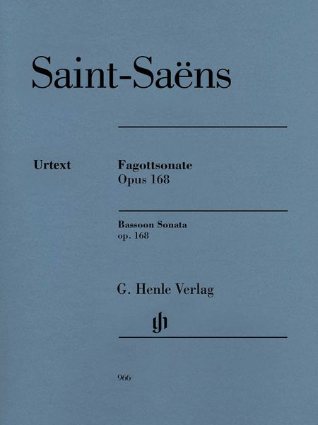 Fagottsonate, Op. 168 / edited by Peter Jost.