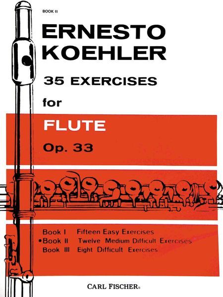 35 Exercises For Flute, Op. 33 : Book 2 - 12 Medium Difficult Exercises.