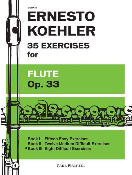 35 Exercises For Flute, Op. 33 : Book 3 - 8 Difficult Exercises.