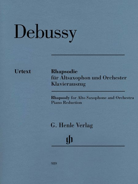 Rhapsodie : Für Altsaxophon und Orchester - Piano reduction / edited by Ernst-Günter Heinemann.