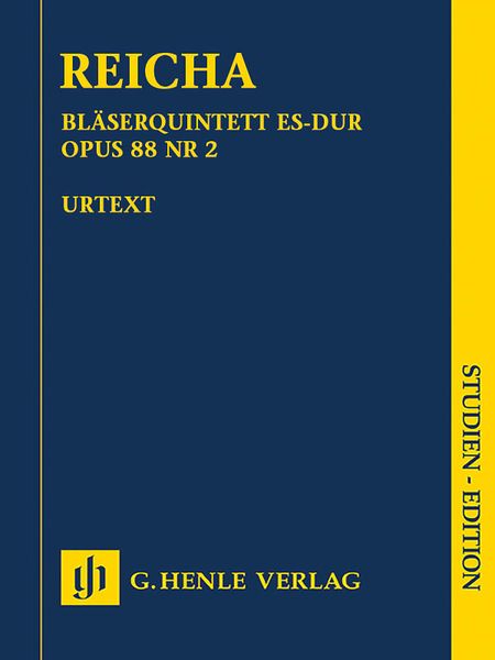 Bläserquintett Es-Dur, Op. 88 Nr. 2 / edited by Henrik Wiese and Nobert Müllemann.