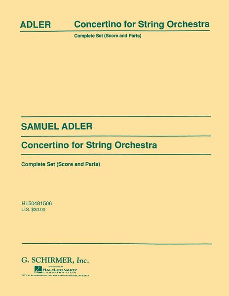 Concertino : For String Orchestra.