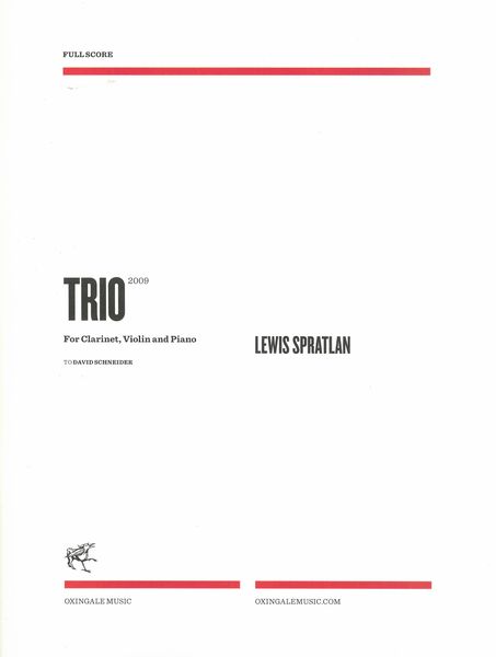 Trio : For Clarinet, Violin and Piano (2009).
