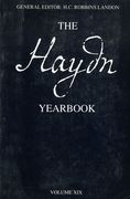 Haydn Yearbook, Vol. XIX / edited by Otto Biba & David Wyn Jones.