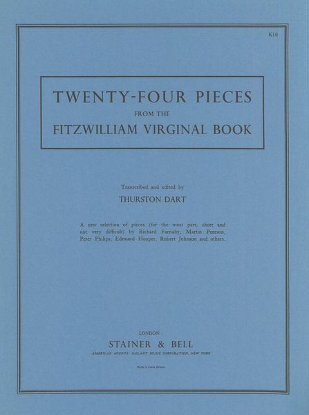 Twenty-Four Pieces From The Fitzwilliam Virginal Book / edited by Thurston Dart.