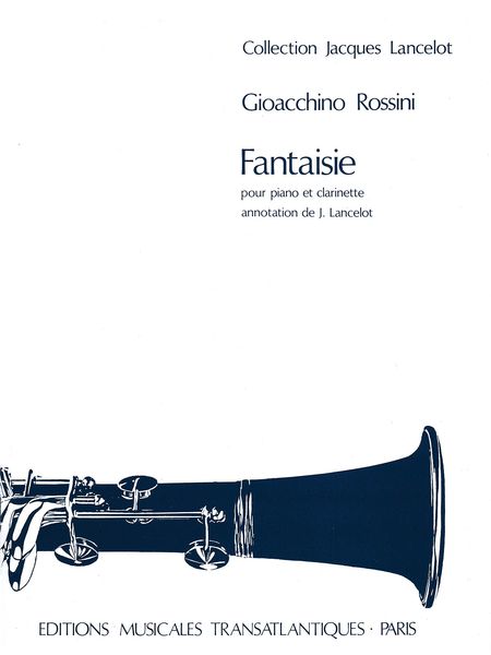 Fantaisie : Pour Piano Et Clarinette / edited by J. Lancelot.