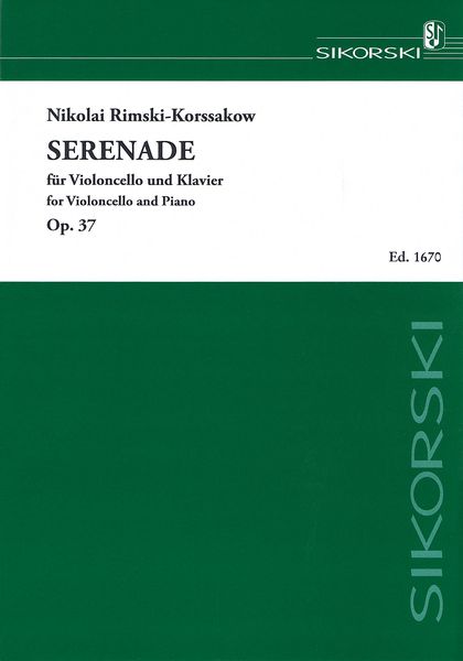 Serenade, Op. 37 : For Violoncello and Piano.