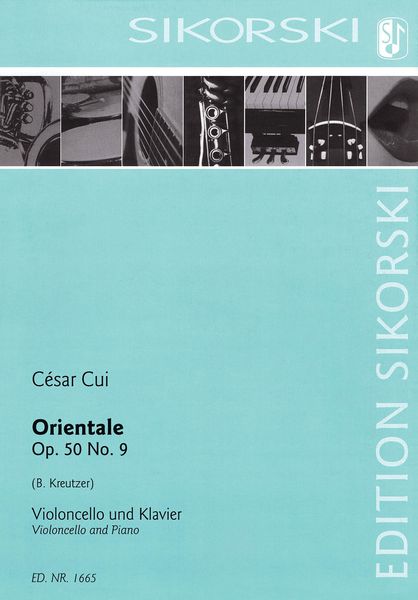 Orientale, Op. 50 No. 9 : For Violoncello and Piano / arranged by B. Kreutzer.