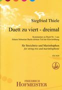 Duett Zu Viert - Dreimal : Für Streichtrio und Marimbaphon.