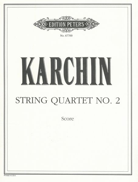 String Quartet No. 2 (1995).