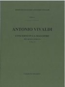 Concerto In A Major : For Strings and Basso Continuo, RV 158 (F. XI/4) / Ed. Angelo Ephrikian.