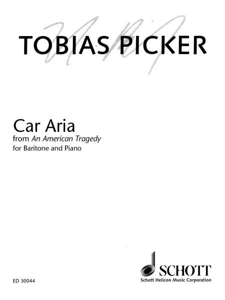 Car Aria, From An American Tragedy : For Baritone and Piano.