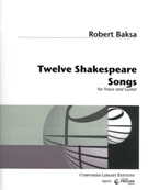 Twelve Shakespeare Songs : For Voice and Guitar.