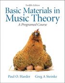 Basic Materials In Music Theory, 12th Edition.