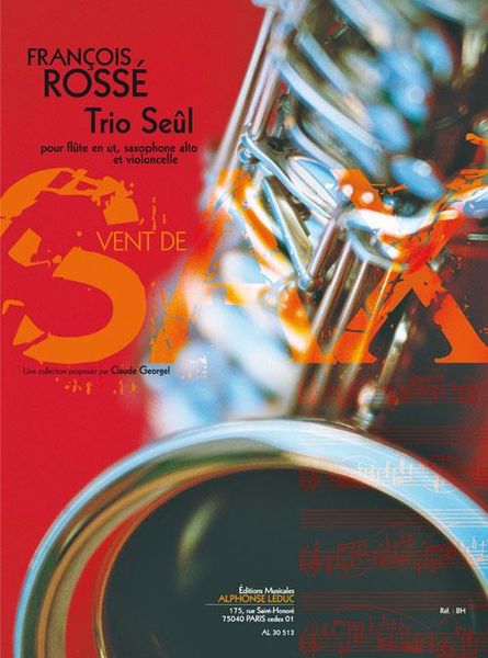 Trio Seul : Pour Flute En Ut, Saxophone Alto Et Violoncelle (1998).