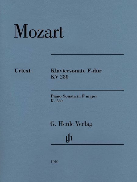 Klaviersonate F-Dur, K. 280 / edited by Ernst Herttrich.