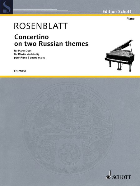 Concertino On Two Russian Themes : For Piano Duet.