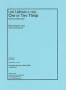 One Or Two Things : For Mezzo Soprano and Piano.