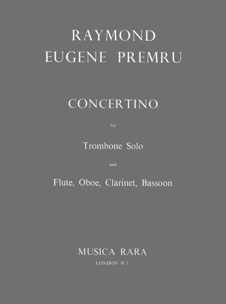 Concertino : For Trombone ,Flute, Oboe, Clarinet and Bassoon.