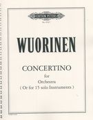 Concertino : For Orchestra (Or For 15 Solo Instruments) (1984).