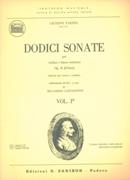 Dodici Sonate = 12 Sonatas, Op. 2 Vol. 1 : Per Violino E Basso / A Cura Di Castagnone E Guglielmo.