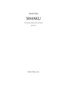 Simaku : For Clarinet, Violin, Cello and Piano.