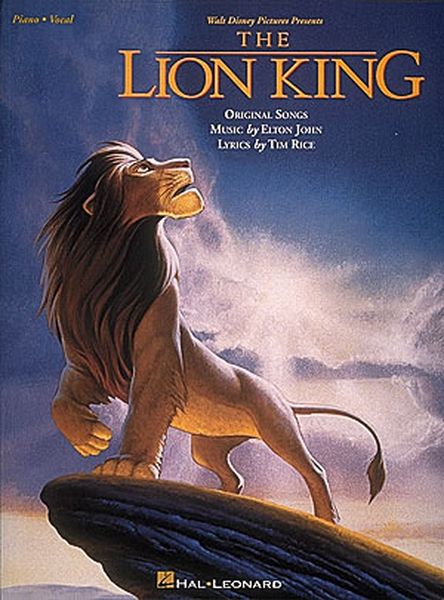 Lion King : Original Songs / Lyrics by Tim Rice.