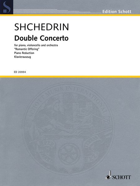 Double Concerto (Romantic Offering) : For Piano, Violoncello and Orchestra - Piano reduction.