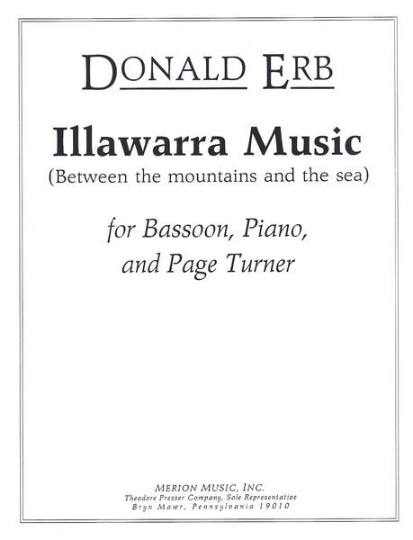 Illawarra Music (Between The Mountains and The Sea) : For Bsn., Pno, & Page Turner.