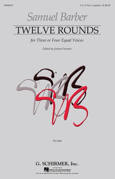 Twelve Rounds : For Three Or Four Equal Voices / edited by Joshua Parman.