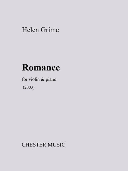 Romance : For Violin and Piano (2003).