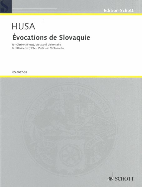 Evocations De Slovaquie : For Clarinet (Flute), Viola and Cello.