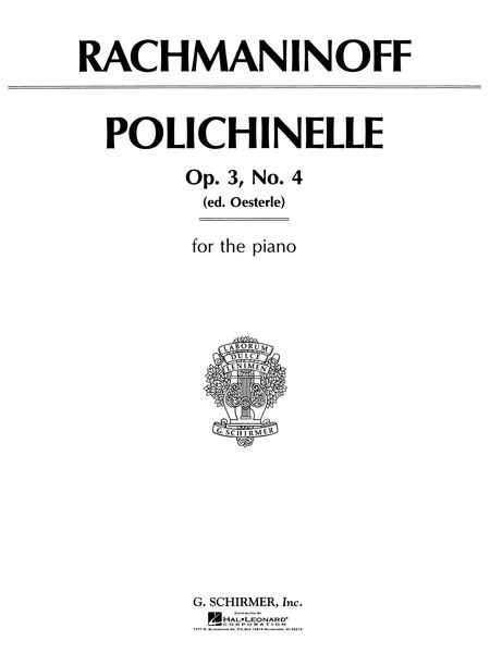 Polichinelle, Op. 3 No. 4 : For Piano / edited by Oesterle.