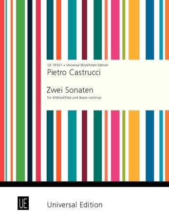 Two Sonatas For Treble Recorder and Basso Continuo / edited by Myriam Eichberger.