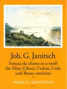 Sonata Da Chiesa In A-Moll : Für Flöte (Oboe), Violine, Viola und Basso Continuo / Ed. Andreas Kohn.