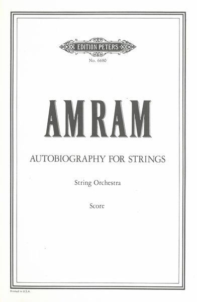 Autobiography : For Strings.