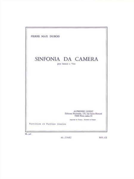 Sinfonia Da Camera : For Alto Saxophone, Flute, Oboe, Clarinet, Horn and Bassoon.