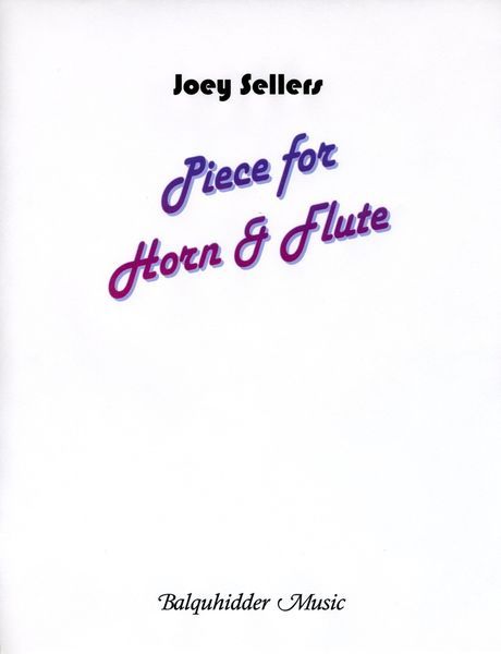 Piece : For Horn and Flute.