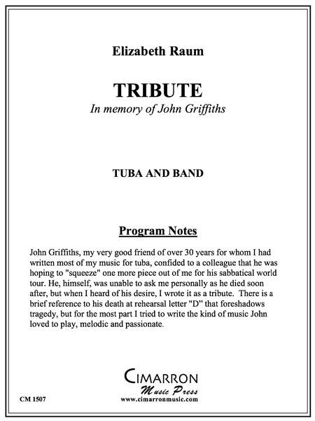 Tribute - In Memory Of John Griffiths : For Tuba and Band.